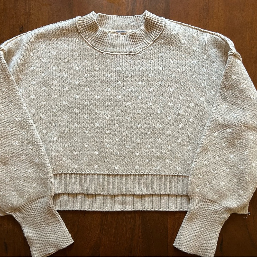 Women's XS Cropped Easy Street Heart Sweater by Free People